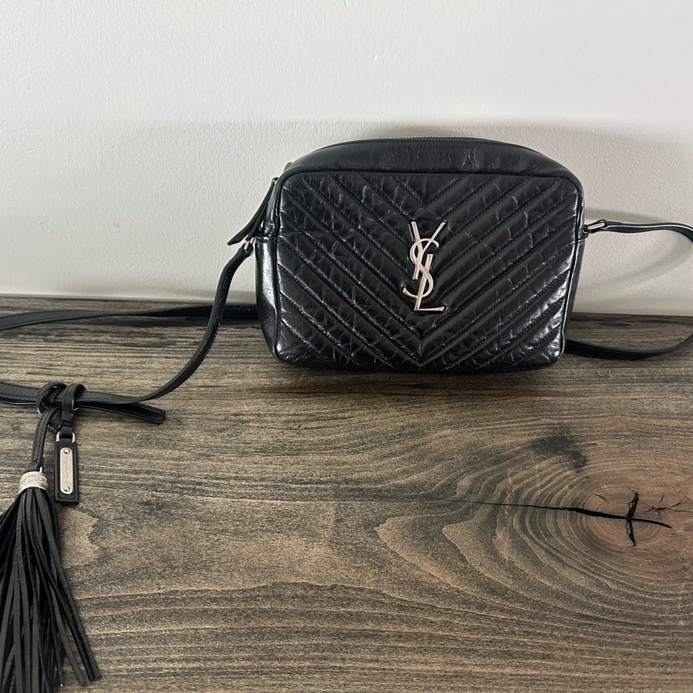 YSL crinkle camera bag